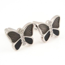 Abotoaduras De Titânio Com Diamantes