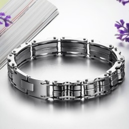 Pulseira Masculina Clássica De Titânio De Alta Qualidade