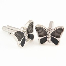 Abotoaduras De Titânio Com Diamantes