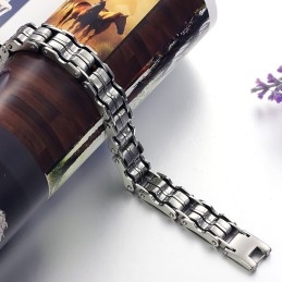 Pulseira Masculina Clássica De Titânio De Alta Qualidade