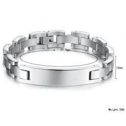 Pulseira Masculina De Titânio Fácil De Usar