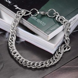 Pulseira De Titânio Em Escala Masculina De Alta Qualidade