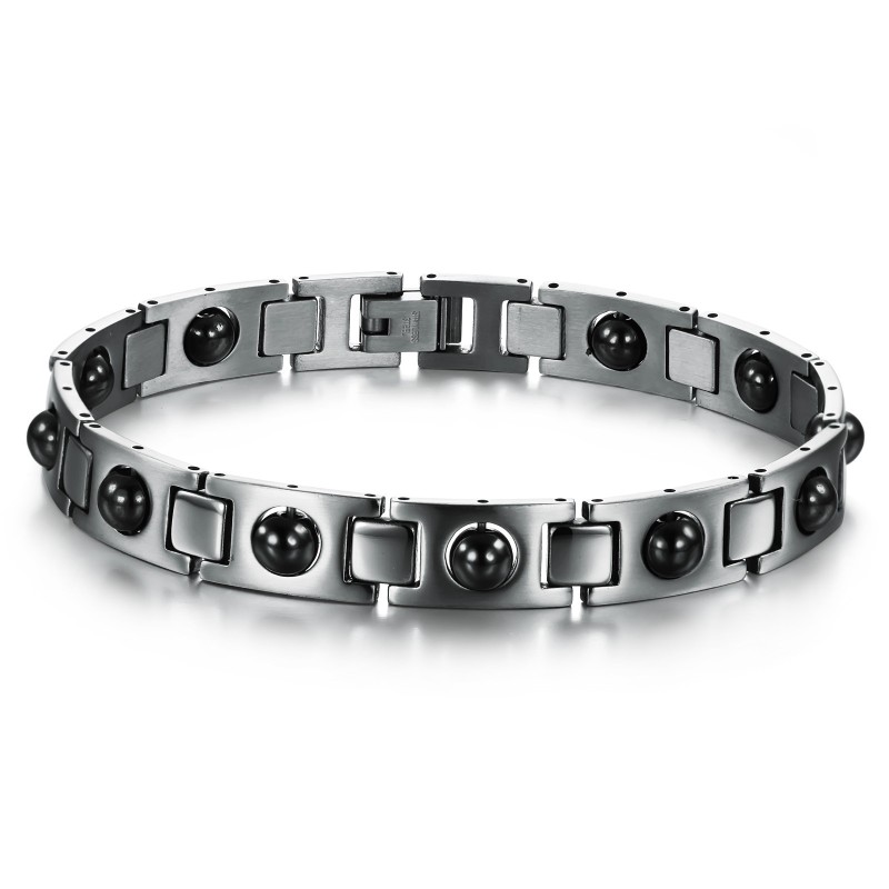 Pulseira De Titânio Lodestone Rainha Da Saúde E Qualidade Pulseira De Titânio Lodestone Rainha Da Saúde E Qualidade