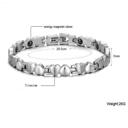 Pulseira De Titânio Sweetheart Completa Em Especificações
