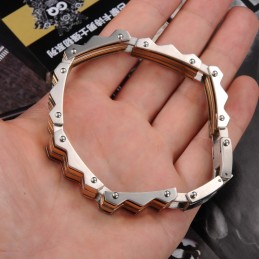Pulseira Masculina De Titânio De Qualidade Estável