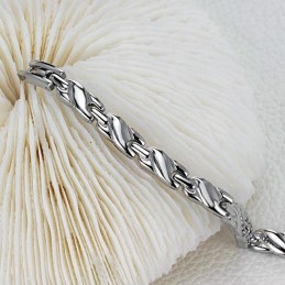 Pulseira De Titânio Com Magnetita Para Saúde Feminina Fácil De Usar