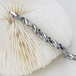 Pulseira De Titânio Com Magnetita Para Saúde Feminina Fácil De Usar