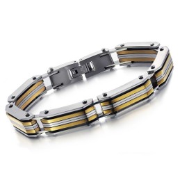 Pulseira Masculina De Titânio Grandes Variedades