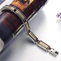 Pulseira Masculina De Titânio Grandes Variedades