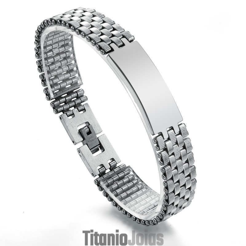 Pulseira Masculina De Titânio De Qualidade Estável Pulseira Masculina De Titânio De Qualidade Estável