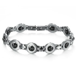 Pulseira Masculina Antifadiga De Titânio Grandes Variedades