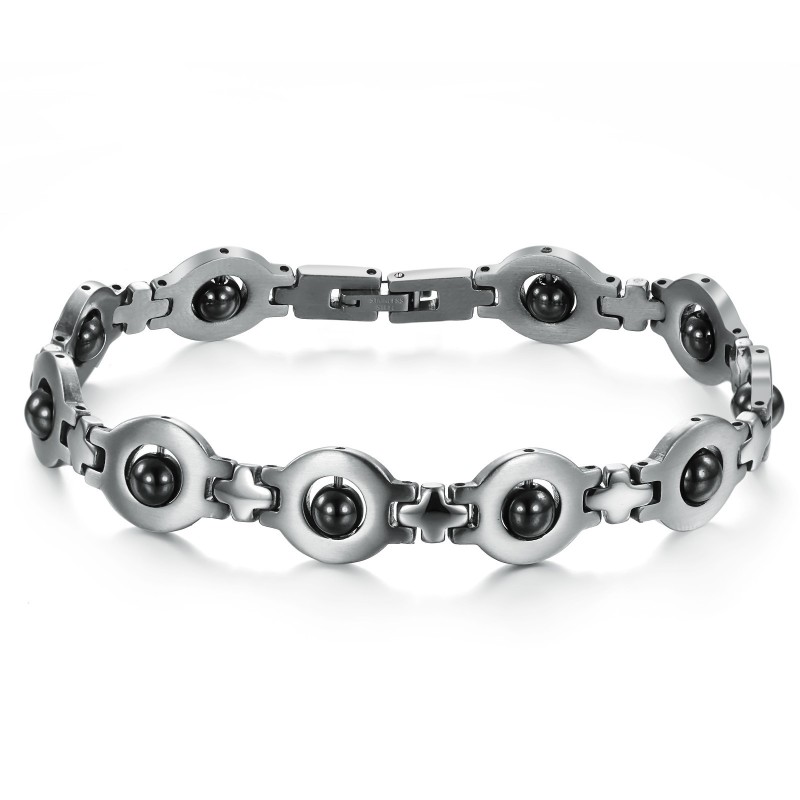 Pulseira Masculina Antifadiga De Titânio Grandes Variedades Pulseira Masculina Antifadiga De Titânio Grandes Variedades