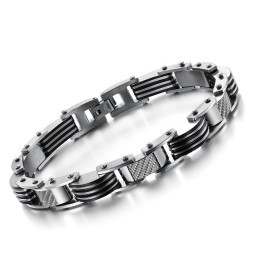 Pulseira Masculina De Titânio De Qualidade Confiável