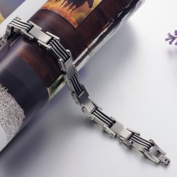 Pulseira Masculina De Titânio De Qualidade Confiável