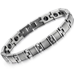 Pulseira De Titânio Lodestone Completa Em Especificações De Saúde