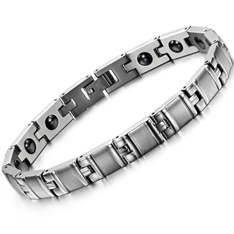 Pulseira De Titânio Lodestone Completa Em Especificações De Saúde Pulseira De Titânio Lodestone Completa Em Especificações De Saúde