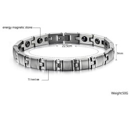 Pulseira De Titânio Lodestone Completa Em Especificações De Saúde