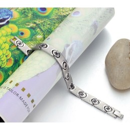 Pulseira Masculina De Titânio De Alta Qualidade