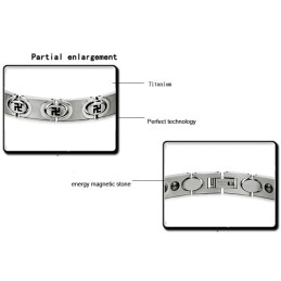 Pulseira Masculina De Titânio De Alta Qualidade