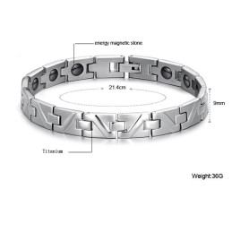 Pulseira De Titânio Antifadiga Fácil De Usar