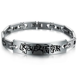 Pulseira De Titânio Lodestone Da Rainha Da Saúde Masculina De Qualidade