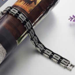 Pulseira Masculina De Titânio De Alta Qualidade