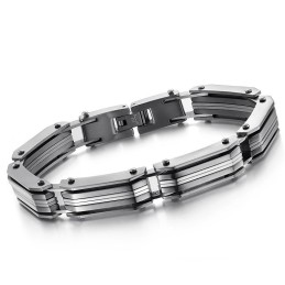 Pulseira Masculina De Titânio Rei Da Quantidade
