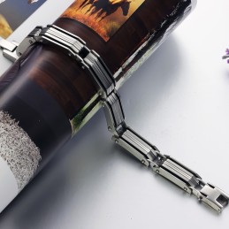Pulseira Masculina De Titânio Rei Da Quantidade