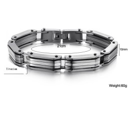 Pulseira Masculina De Titânio Rei Da Quantidade