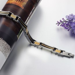 Pulseira Masculina De Titânio De Alta Qualidade