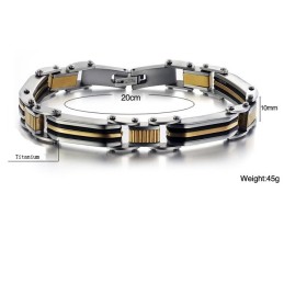 Pulseira Masculina De Titânio De Alta Qualidade
