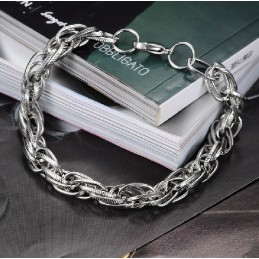 Pulseira Masculina Completa Em Titânio