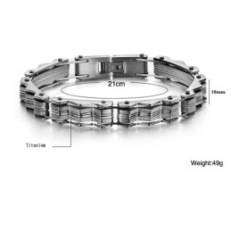 Pulseira Masculina De Titânio Grandes Variedades