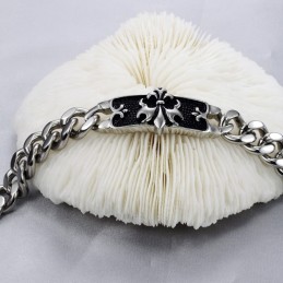 Pulseira Masculina Clássica De Titânio De Renome Mundial