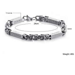 Pulseira De Titânio Concisa Masculina De Reputação Confiável