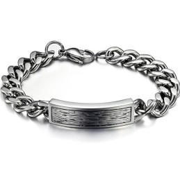 Para Desfrutar De Alta Reputação Em Casa E No Exterior Pulseira Masculina De Titânio