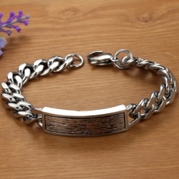 Para Desfrutar De Alta Reputação Em Casa E No Exterior Pulseira Masculina De Titânio