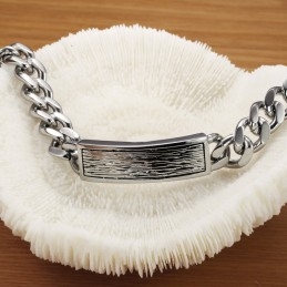 Para Desfrutar De Alta Reputação Em Casa E No Exterior Pulseira Masculina De Titânio