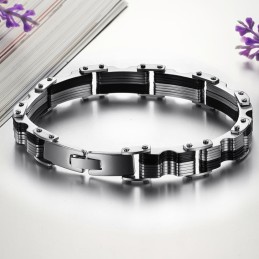 Pulseira Masculina De Titânio De Qualidade Superior