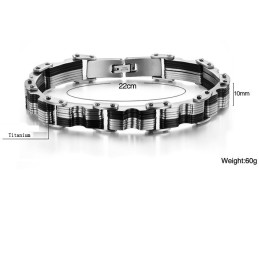 Pulseira Masculina De Titânio De Qualidade Superior