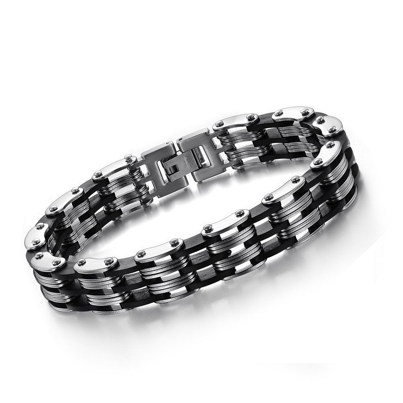 Pulseira Masculina Clássica De Titânio Com Desempenho Confiável