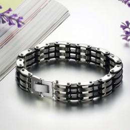 Pulseira Masculina Clássica De Titânio Com Desempenho Confiável