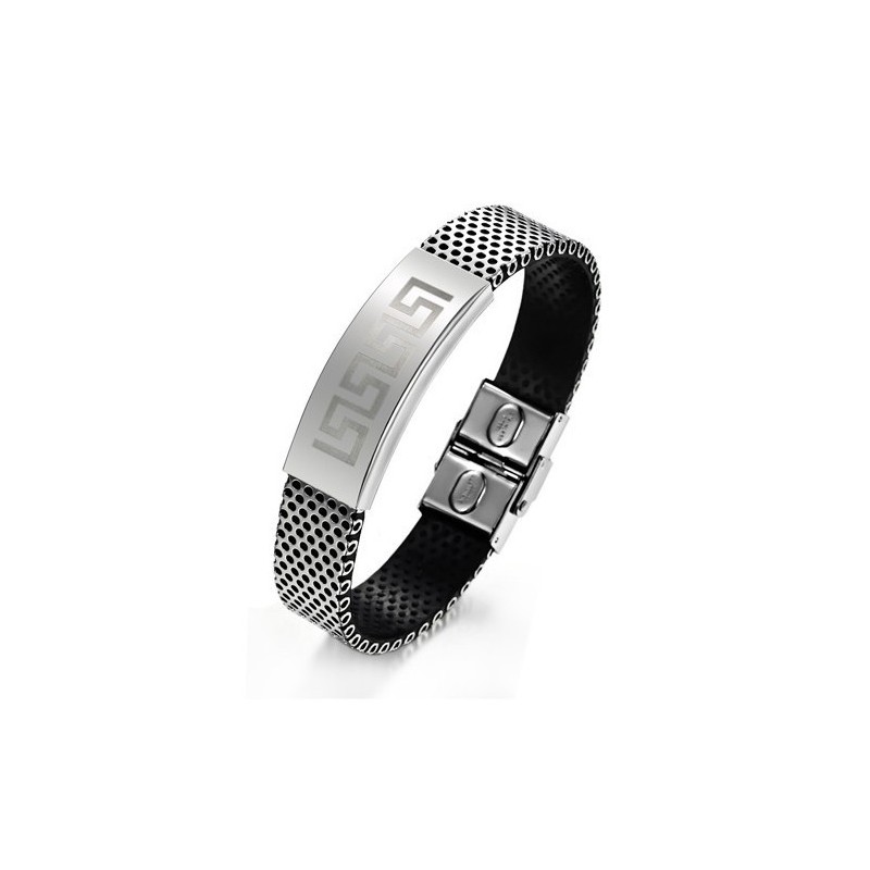 Pulseira Masculina De Titânio Great Wall Durável Em Uso Pulseira Masculina De Titânio Great Wall Durável Em Uso