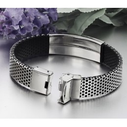 Pulseira Masculina De Titânio Great Wall Durável Em Uso