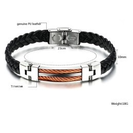 Pulseira De Titânio Masculina Rainha Da Qualidade