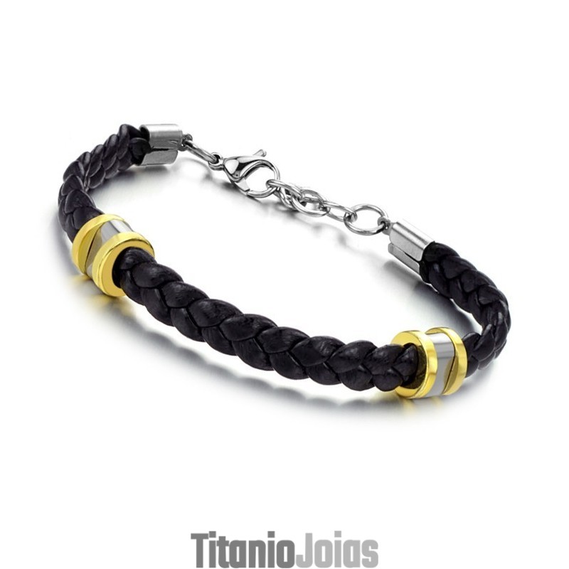 Pulseira De Couro De Titânio Concisa De Alta Qualidade Pulseira De Couro De Titânio Concisa De Alta Qualidade