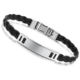 Pulseira Feminina De Couro De Titânio Fácil De Usar