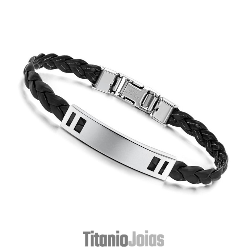 Pulseira Feminina De Couro De Titânio Fácil De Usar Pulseira Feminina De Couro De Titânio Fácil De Usar