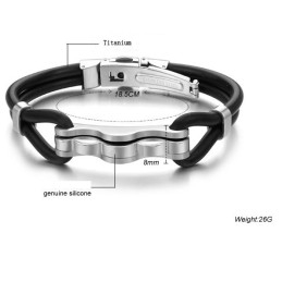 Pulseira De Silicone De Titânio De Qualidade Superior