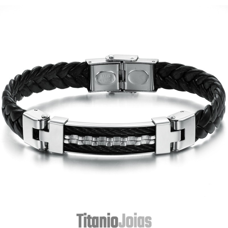 Pulseira De Couro De Titânio Clássica De Qualidade Confiável Pulseira De Couro De Titânio Clássica De Qualidade Confiável